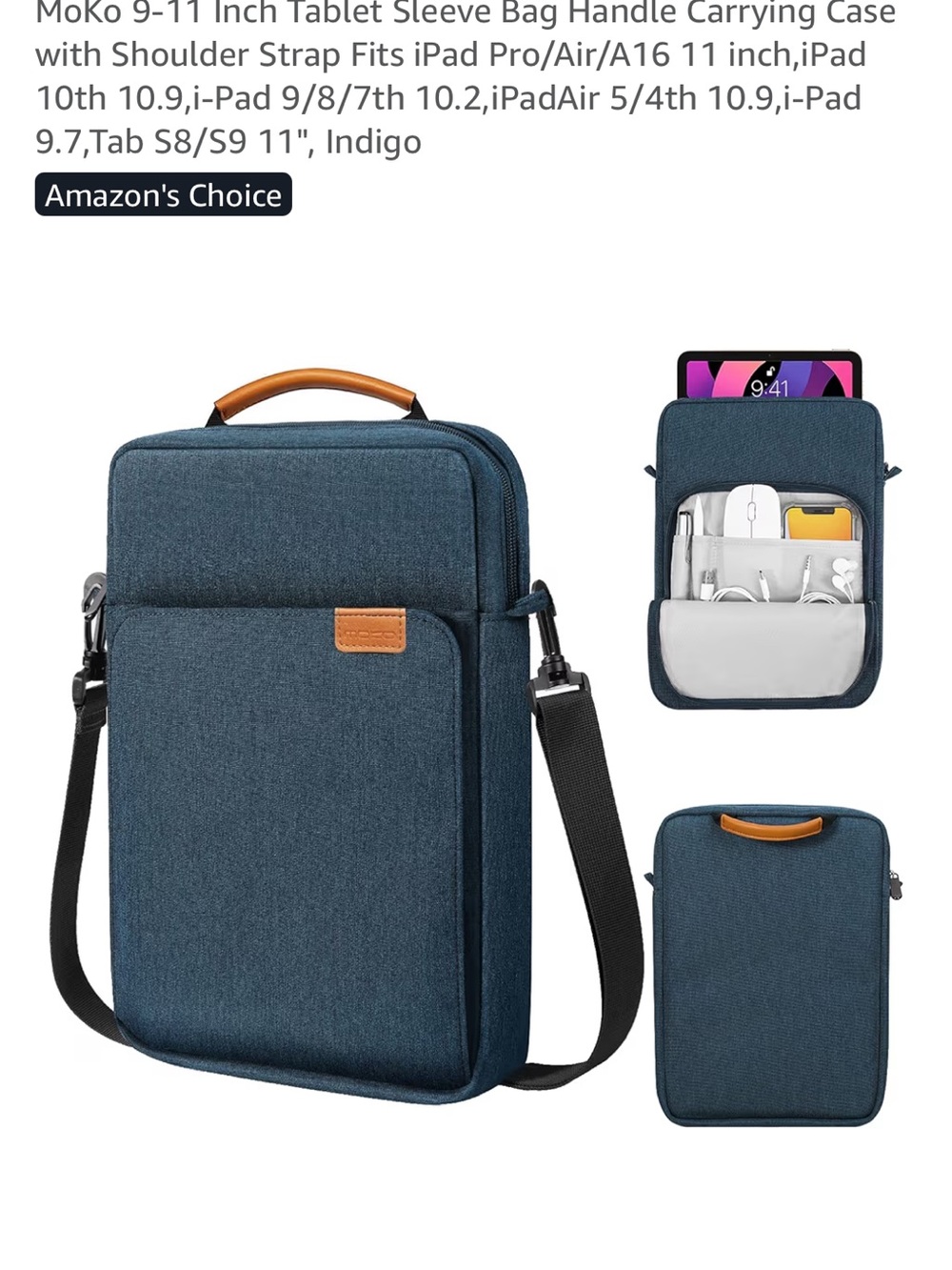 @💥Buy 2 Get 1 Free💥 Indigo Tablet Sleeve Bag